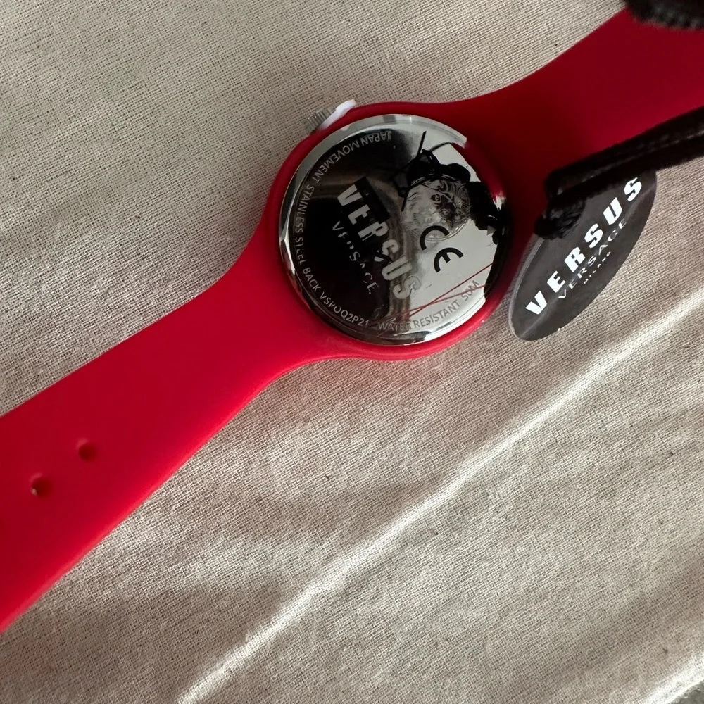 New versus Versace crystal silicone strap watch 39mm